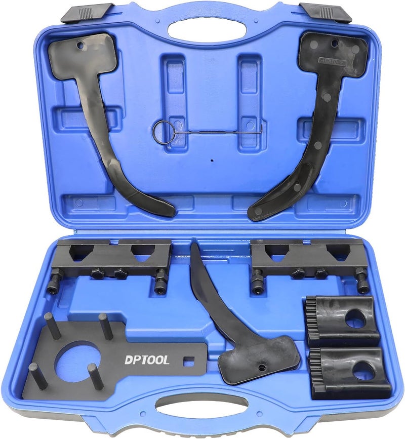 DPTOOL Camshaft Phaser Timing Chain Tool Camshaft Holding Tool Crankshaft Pulley Wrench Compatible with VW Jeep Chrysler Dodge 3.6L Pentastar Engine Replace 10200A 10202 10369 10198A 2025200090 - Image 1